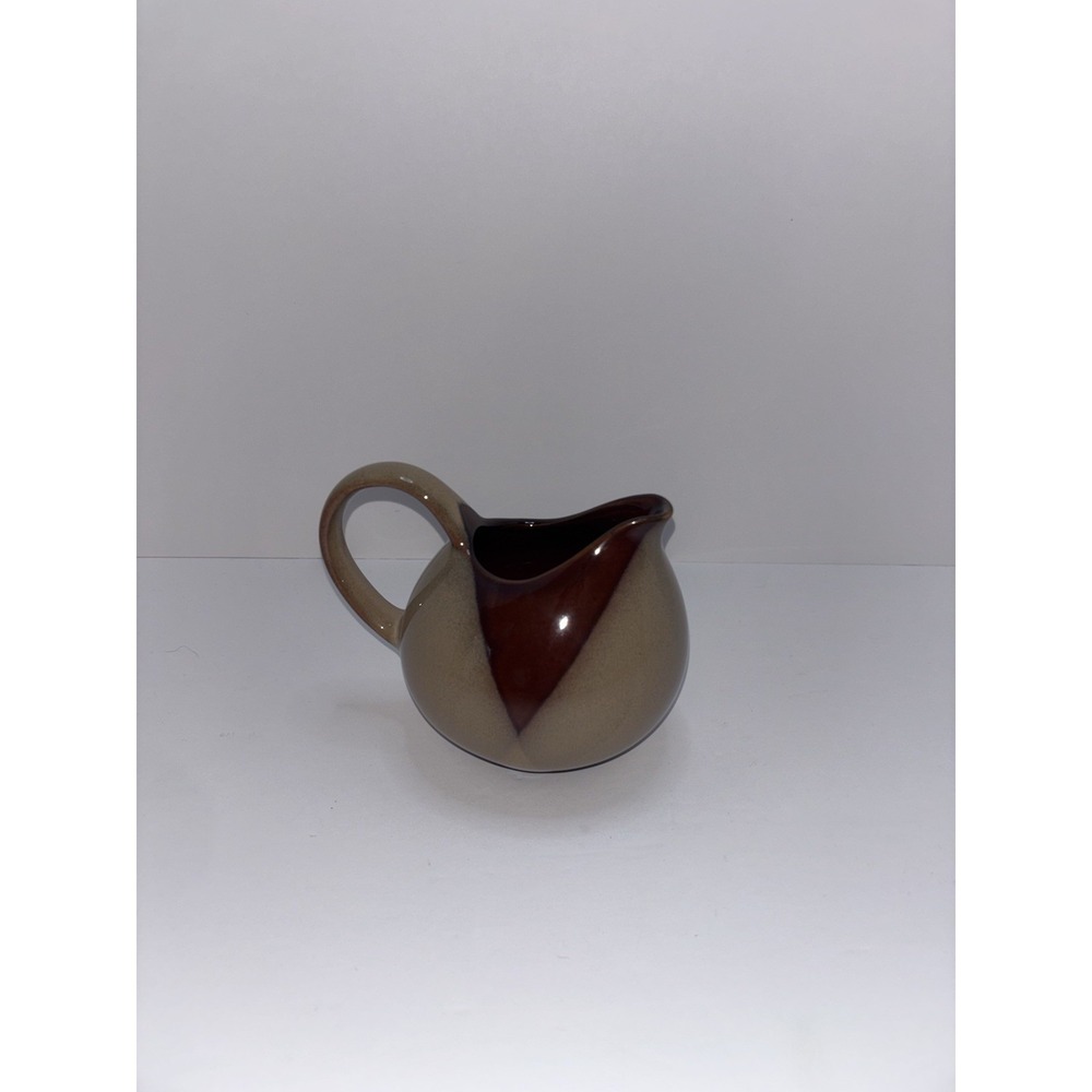 Sango Nova Brown Creamer 4933‎ Brown Drip Glaze Stoneware